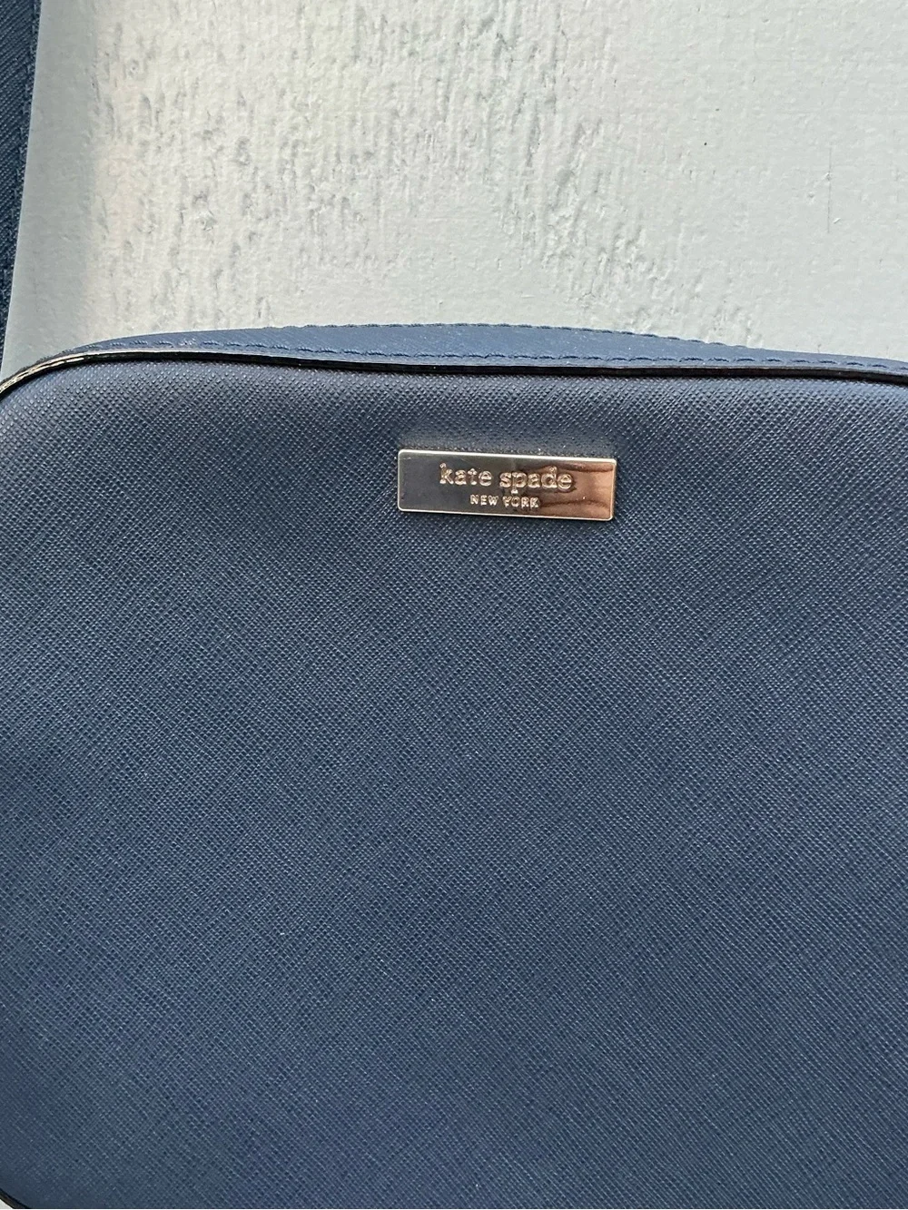 kate spade Harper Navy Crossbody Leather Travel Vacation Shopping ComfortableBag